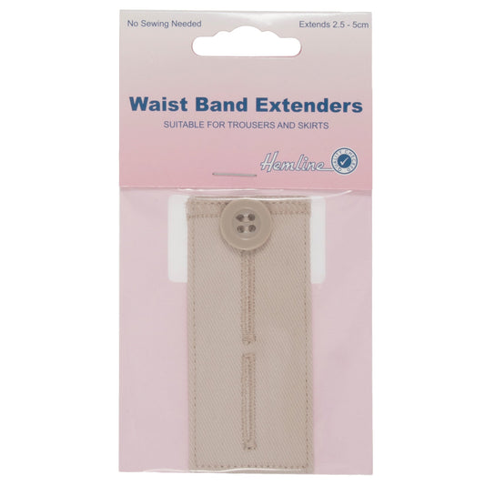 Waistband Extender Button For Trousers & Skirts Extends 1 - 2 Inches: Nude - Home - Crafts
