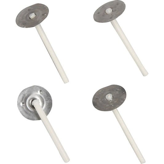 Waxed Candle Wicks L: 3.5 cm Thickness 2 mm, 100 Pieces - Home - Crafts
