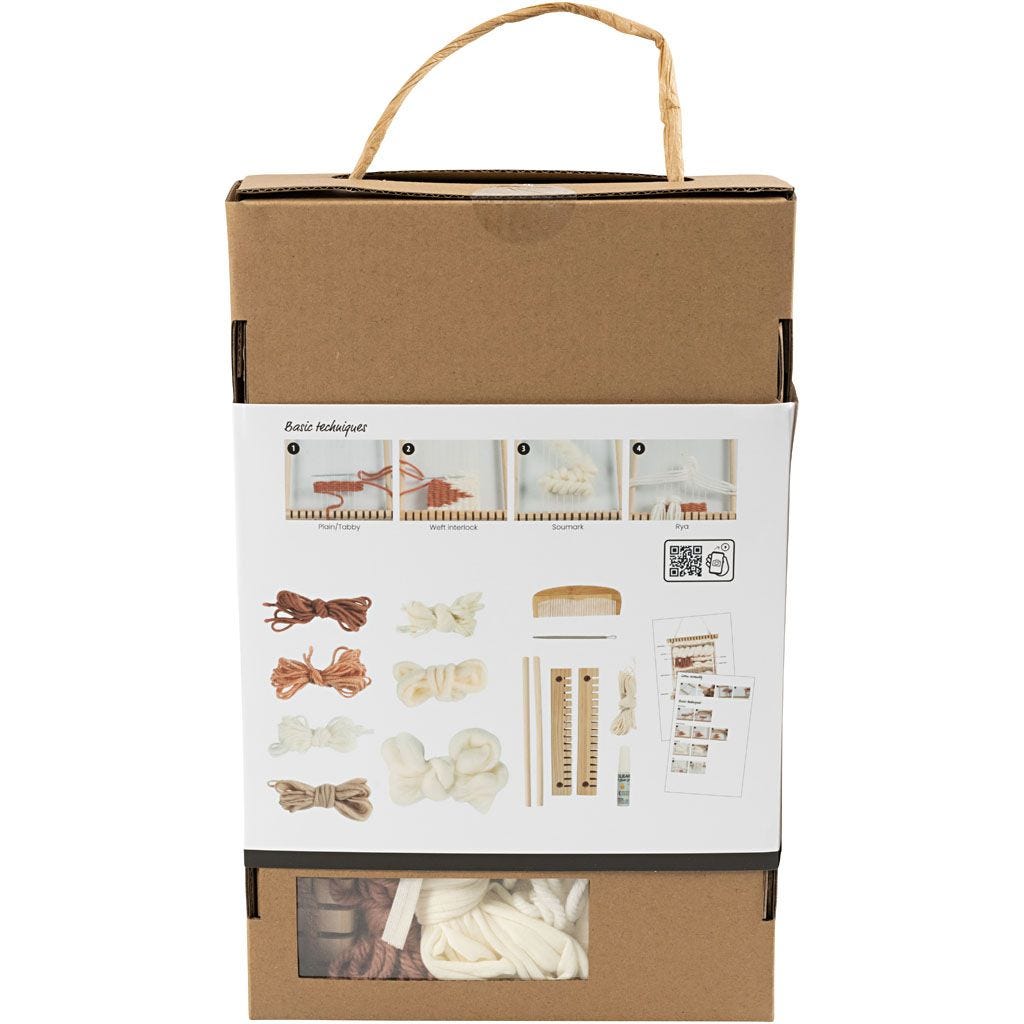Weaving Discover Kit Training Loom Glue Thread Comb Yarn Needle