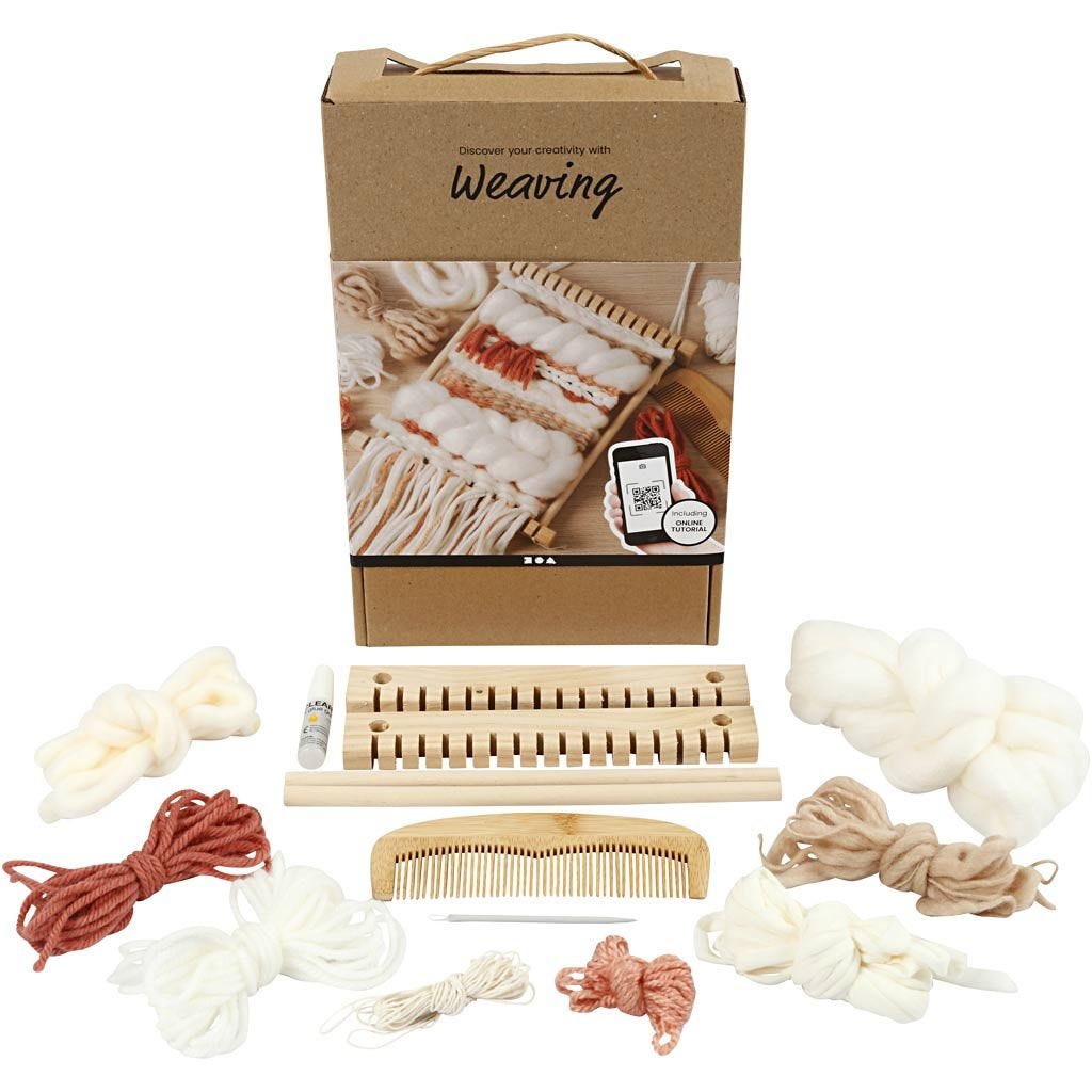 Weaving Discover Kit Training Loom Glue Thread Comb Yarn Needle
