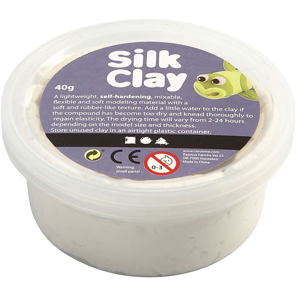 White Colour Pliable Lightweight Modelling Compound With Plastic Tub 40 g - Home - Crafts