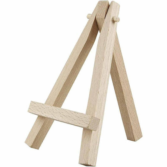 Wooden Artist Mini Easel Stand For Painting Canvas 12 cm Display Beech Wood x 10 - Home - Crafts