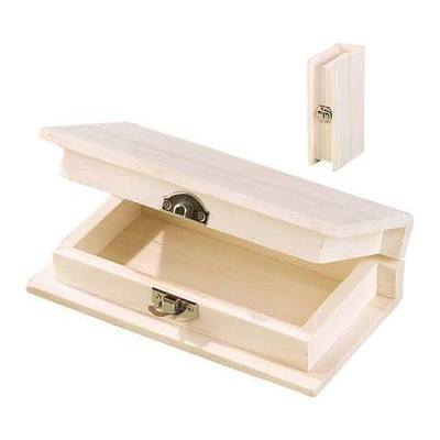 Wooden Book Hidden Box With Clasp Lid To Paint And Decorate - Home - Crafts