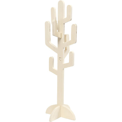 Wooden Cactus Decoration Crafts H: 38 cm W: 12 cm - Home - Crafts