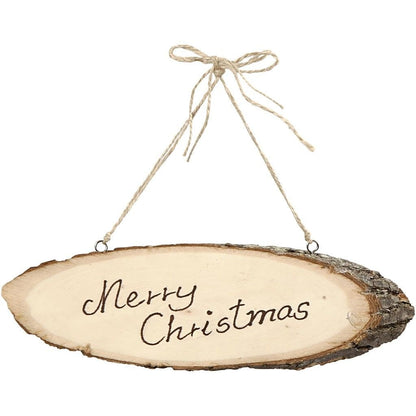 Wooden Door Sign Decorative Hanging W:23 - 28 cm, H: 6 - 10 cm - Home - Crafts
