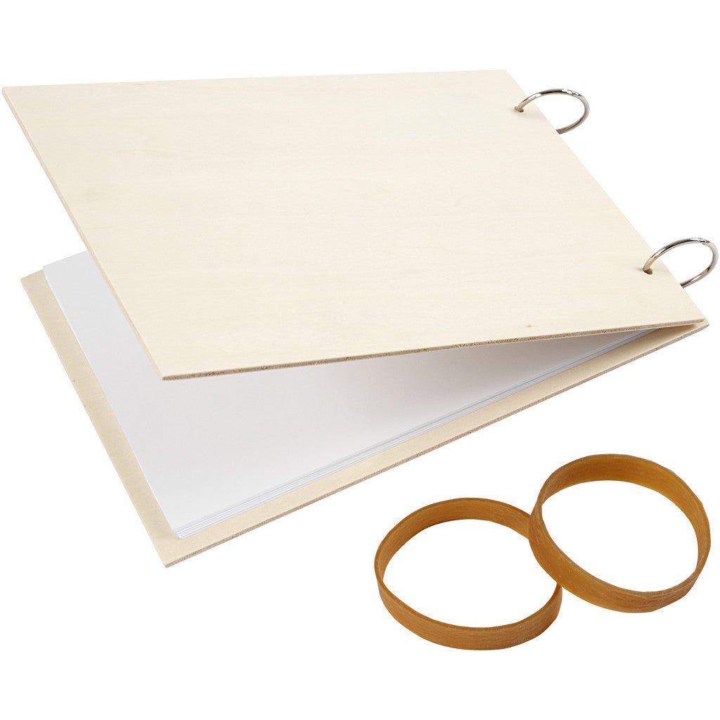 Wooden Flower Press With Metal Rings Decoration Crafts 21x14.8x1 cm - Home - Crafts