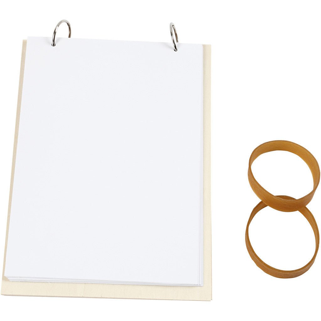 Wooden Flower Press With Metal Rings Decoration Crafts 21x14.8x1 cm - Home - Crafts