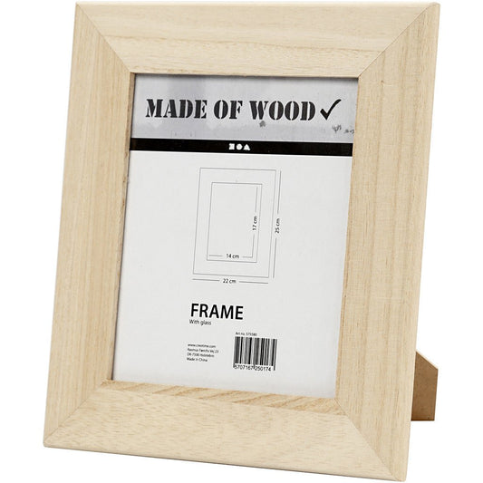 Wooden Frame With Glass Front Stand Home Furnishings Decorations Crafts 22x25 cm - Home - Crafts