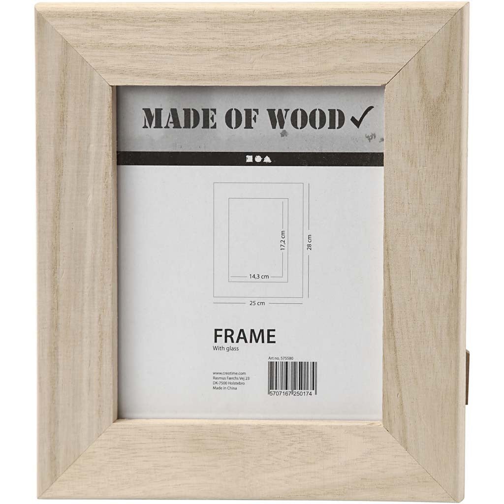 Wooden Frame With Glass Front Stand Home Furnishings Decorations Crafts 22x25 cm - Home - Crafts