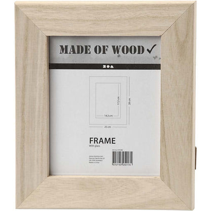 Wooden Frame With Glass Front Stand Home Furnishings Decorations Crafts 22x25 cm - Home - Crafts