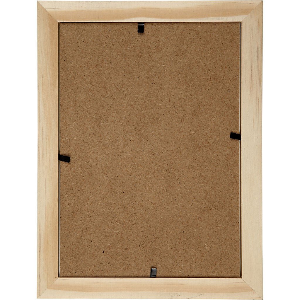 Wooden Glass Frame With Metal Hangers Hanging Home Furnshings Decoration Crafts 21x16 cm - Home - Crafts