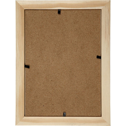 Wooden Glass Frame With Metal Hangers Hanging Home Furnshings Decoration Crafts 21x16 cm - Home - Crafts