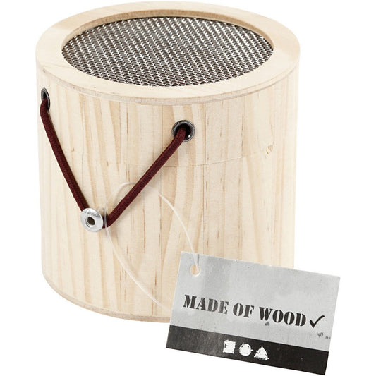 Wooden Insect Cage With Elastic Closure Toys Decoration Crafts H: 7.5cm D: 8.3cm - Home - Crafts