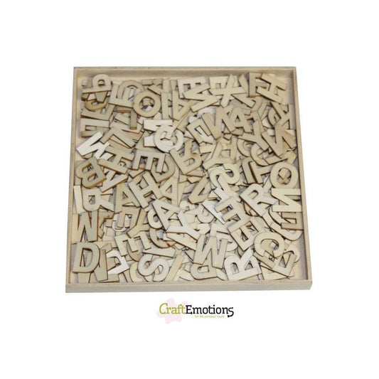 Wooden Ornament Decorations Embellishments Toppers Large Size Basic Alphabets - Home - Crafts