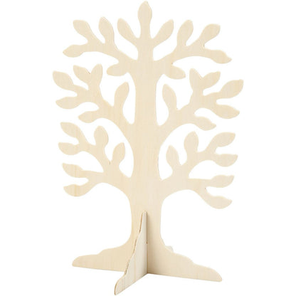 Wooden Tree With Big Crown Crossfoot Decoration Crafts 30x21.5 cm - Home - Crafts